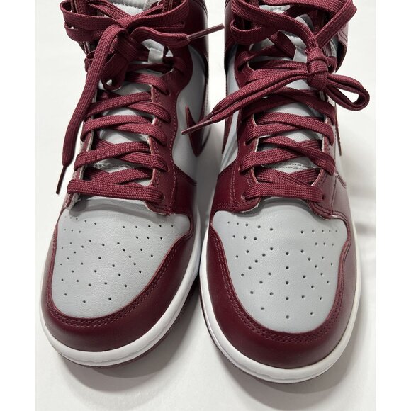 Nike Dunk High Retro Sneakers in Dark Beetroot - Picture 4 of 9